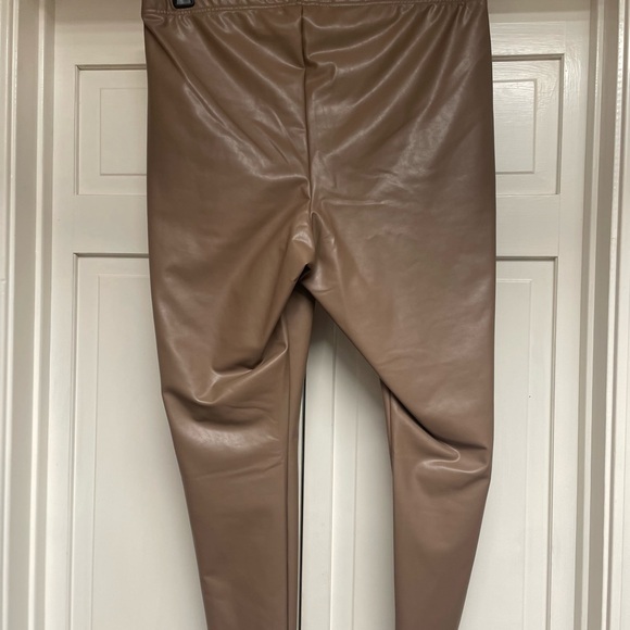 Old Navy Tan Faux Leather Pants - Picture 7 of 8